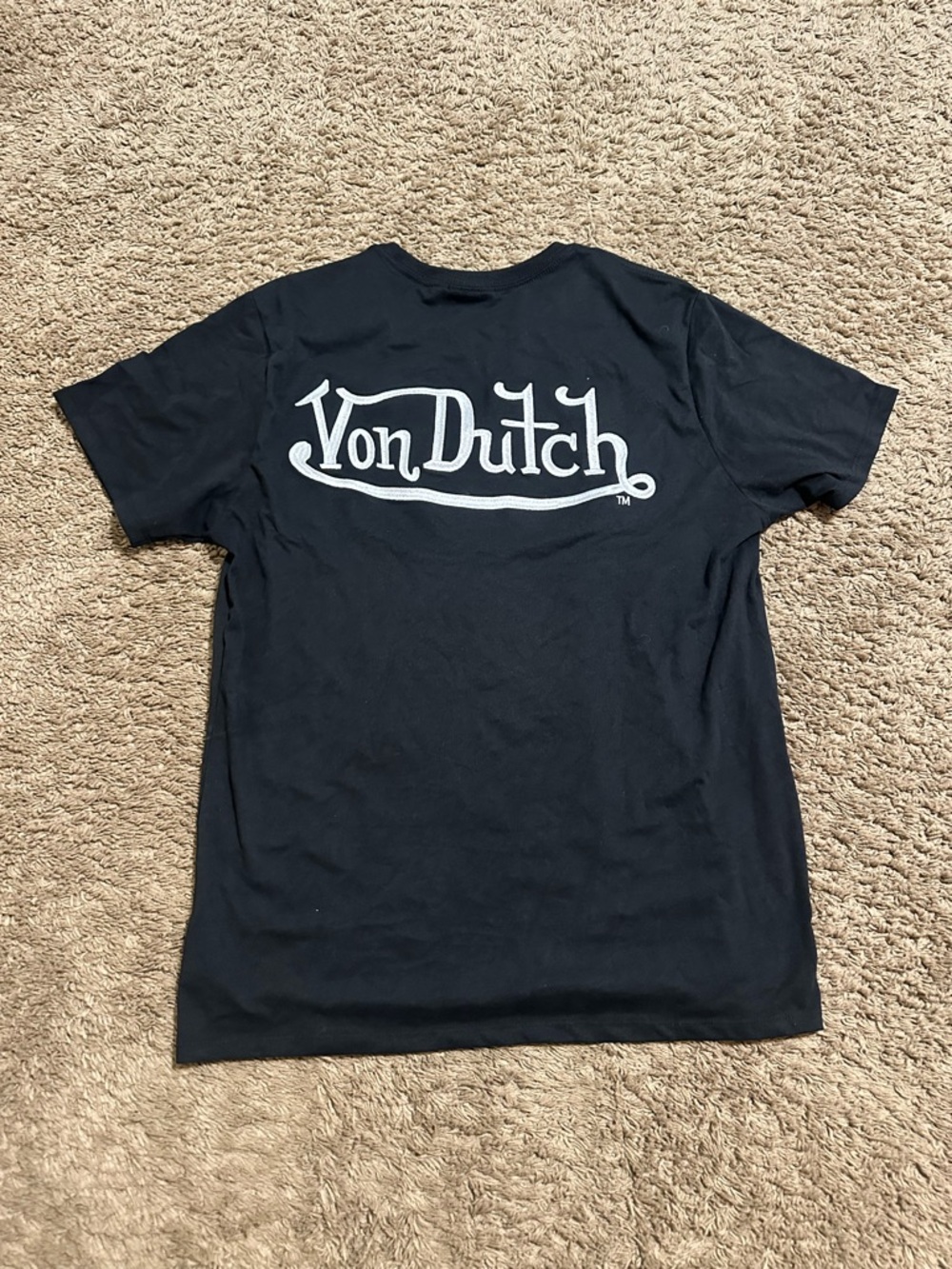 Vintage Von Dutch “triple black” shirt 00s size large